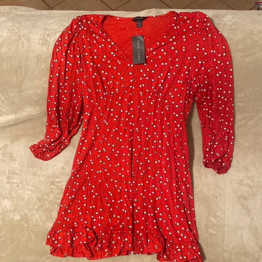 Rose Floral Jersey TShirt Dress